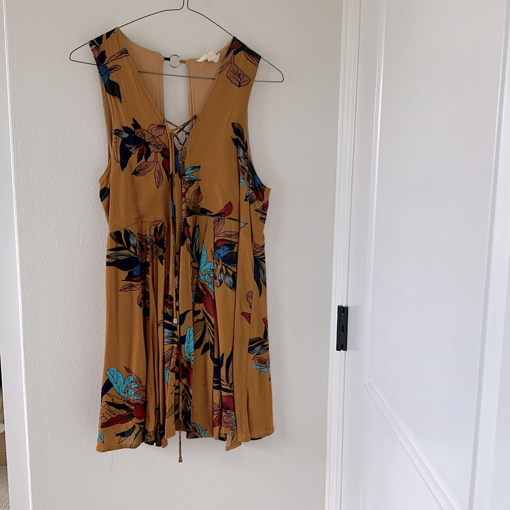 Mustard Yellow Mini Dress